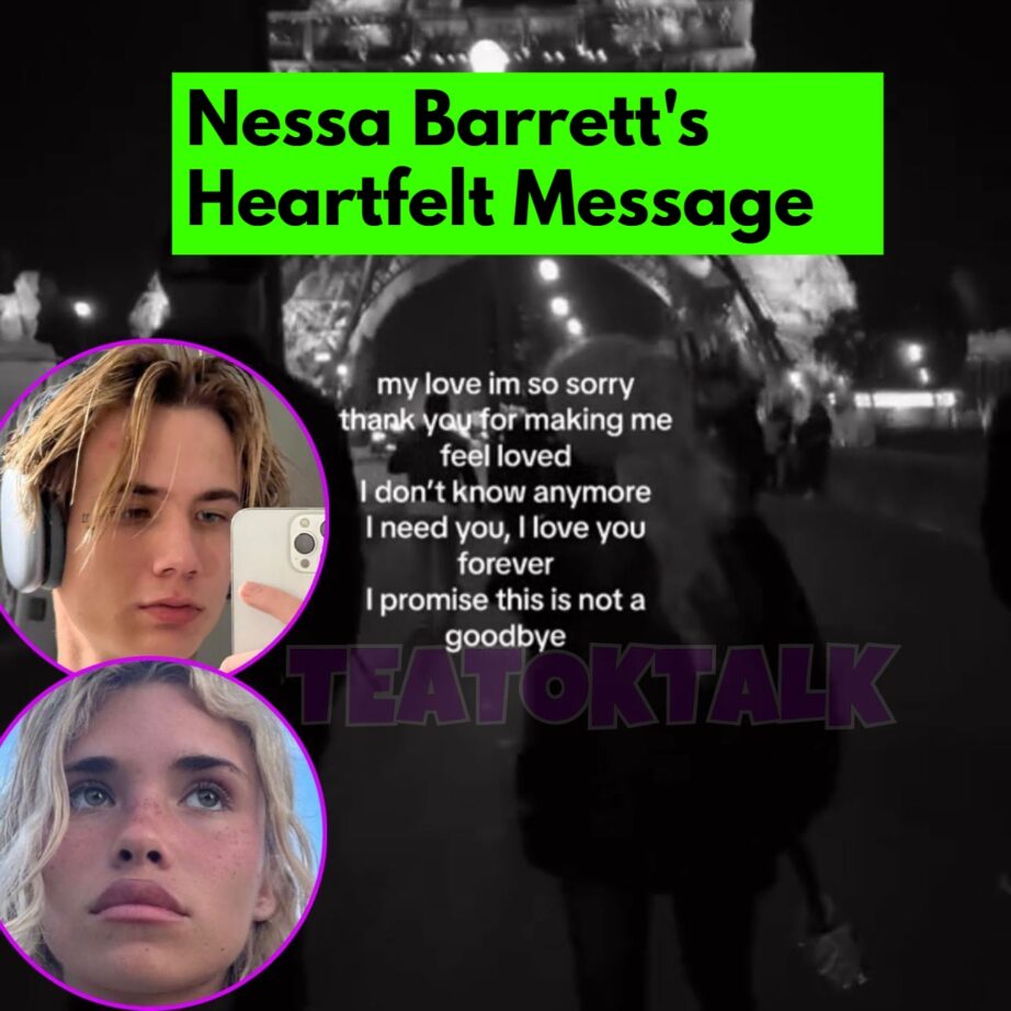 Nessa Barrett's Heartfelt Message