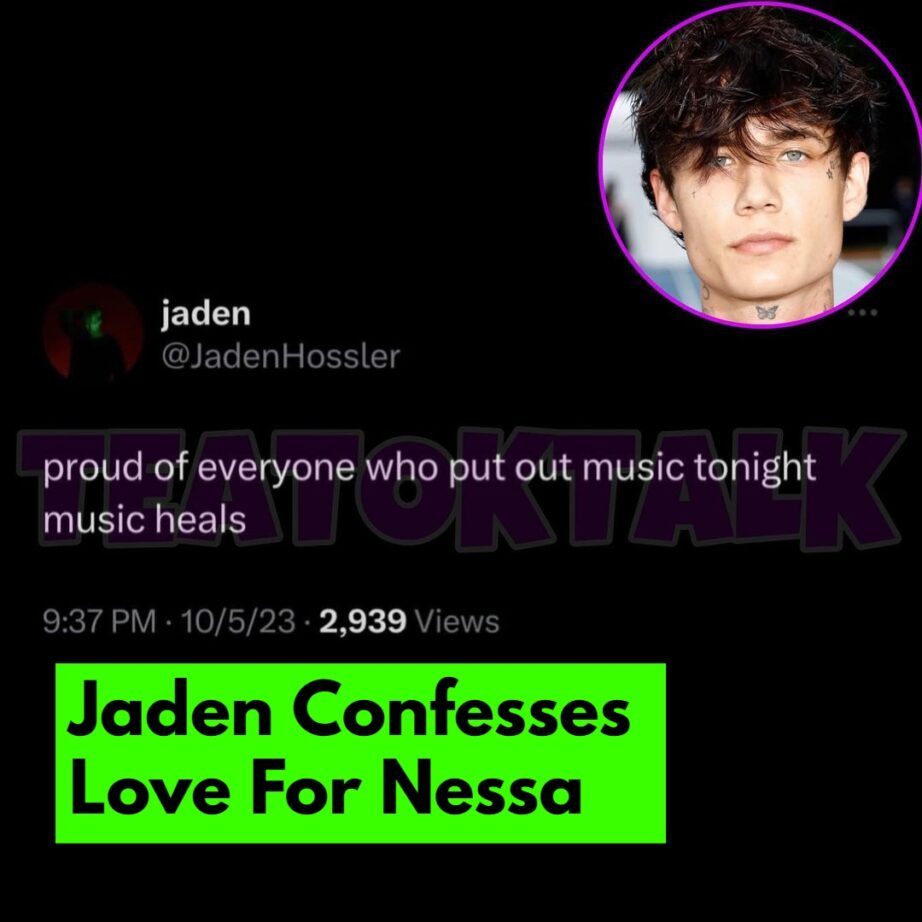 Jaden Hossler Supports Nessa Barrett