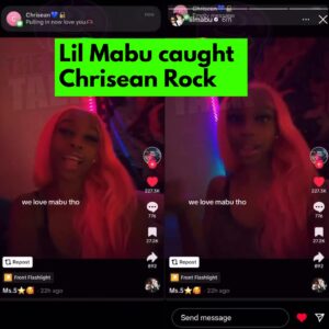 Awww Lil Mabu caught Chrisean Rock Telling Him She Loves Him: The