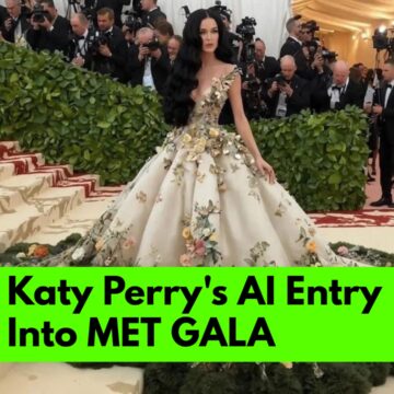 Katy Perry AI MET GALA ENTRY