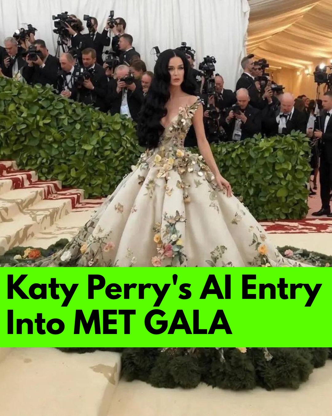 Katy Perry AI MET GALA ENTRY !! A Realistic AI-Generated Photo of Katy ...