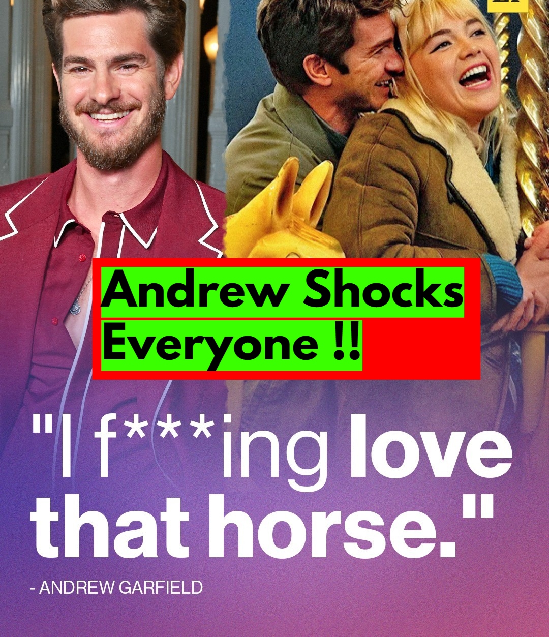 Andrew Garfield's Hilarious Horse Meme