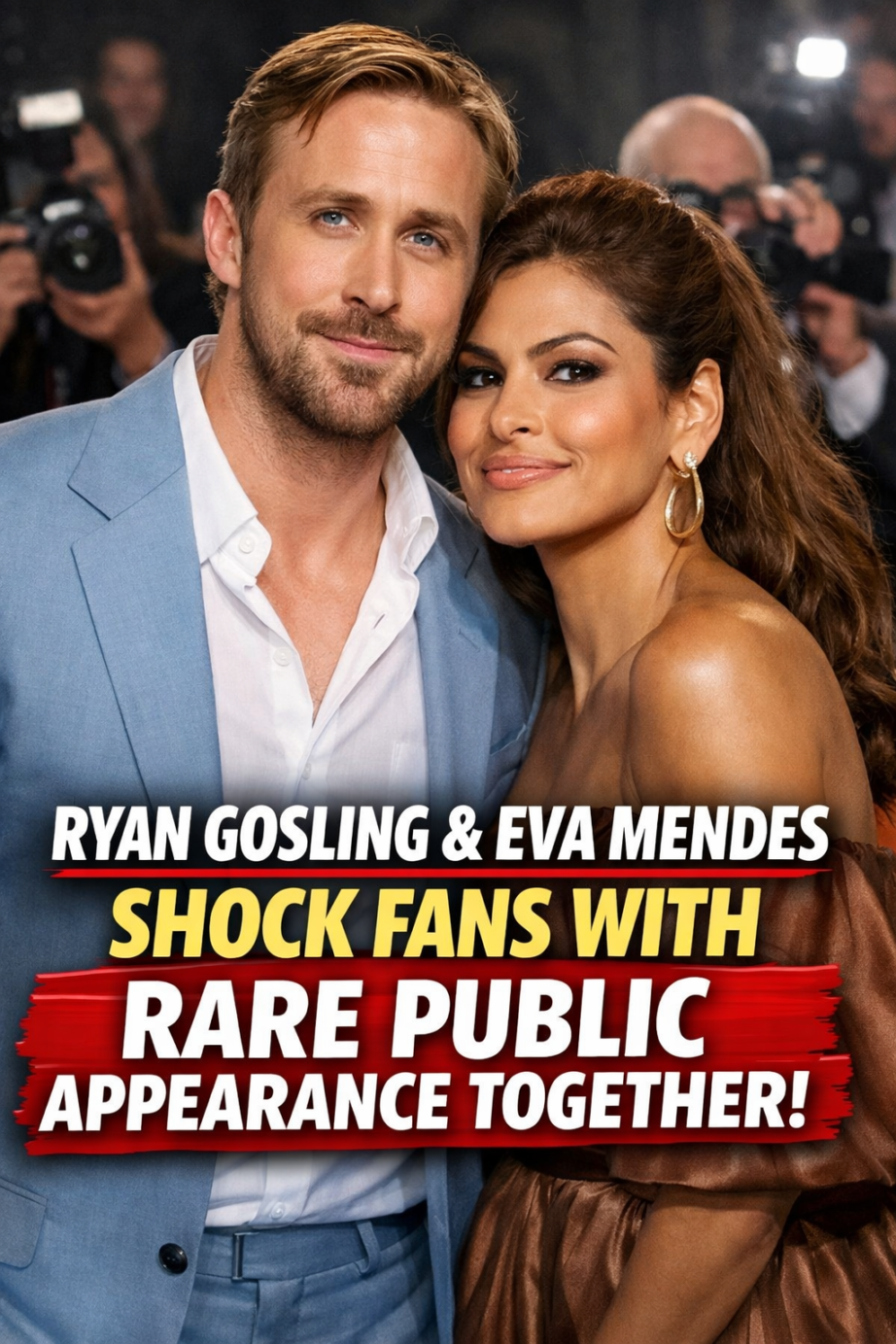 Ryan Gosling and Eva Mendes' red carpet moment